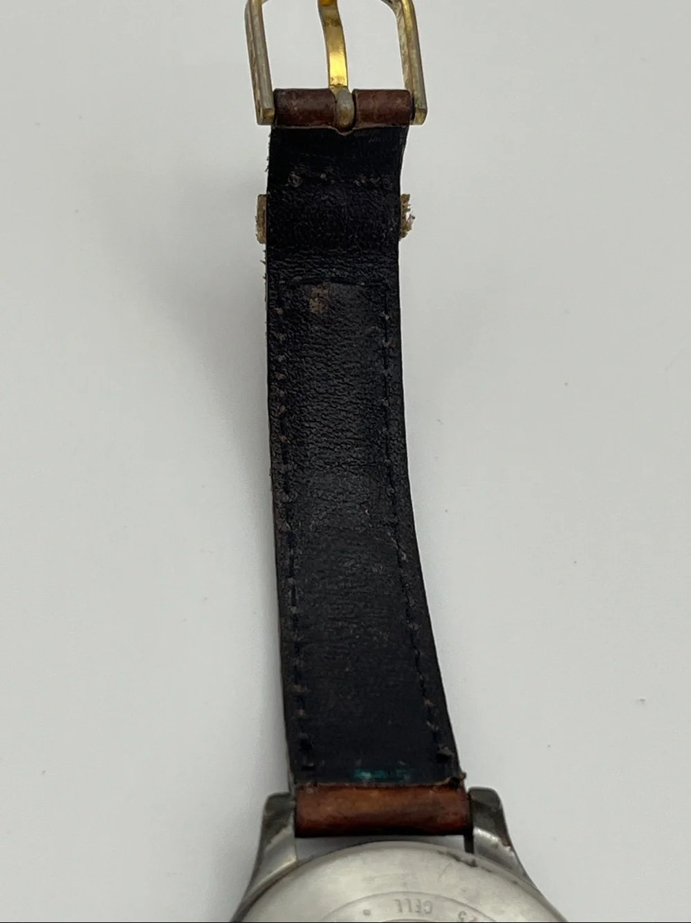 Carriage Women's Brown Leather Strap Watch with Brass-Tone Case